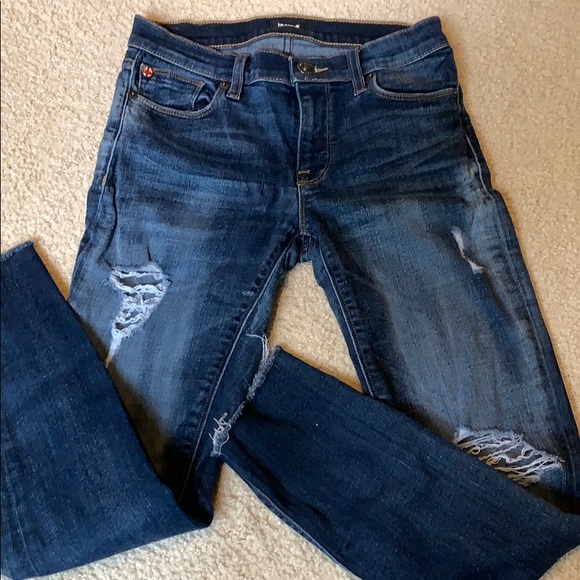 Hudson size 26 jeans skinny ripped knees - Picture 1 of 3